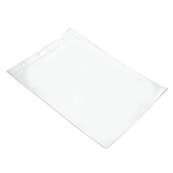 Billede af A6 kortholder/bæreetui blød plast 110 x 153 mm klar (lodret / vertikal / portrait). 60270398